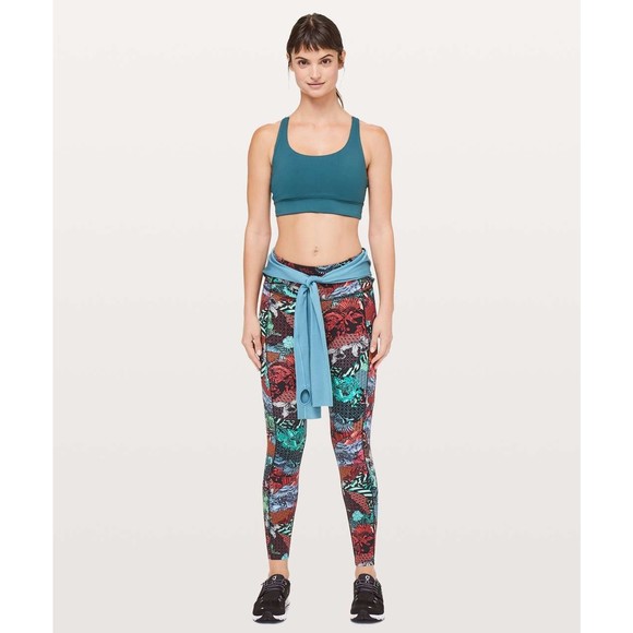 lululemon athletica Pants - Lululemon Fast & Free 7/8 Tight II Zen Clash Multi Size 4 W5ATMS